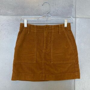 Urban Outfitters BDG Corduroy Mini Skirt, Tan/Khaki